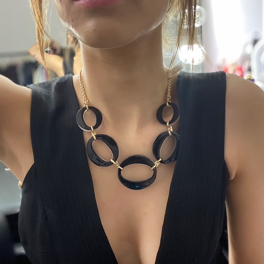 NEW! Alexis Bittar Reversible Lucite Link Necklace - Picture 2 of 8